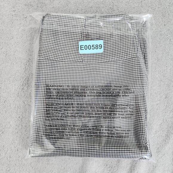 Laura Petites Skirt Size 6P Black White Houndstooth Pencil High Waist Back Zip - Picture 9 of 9
